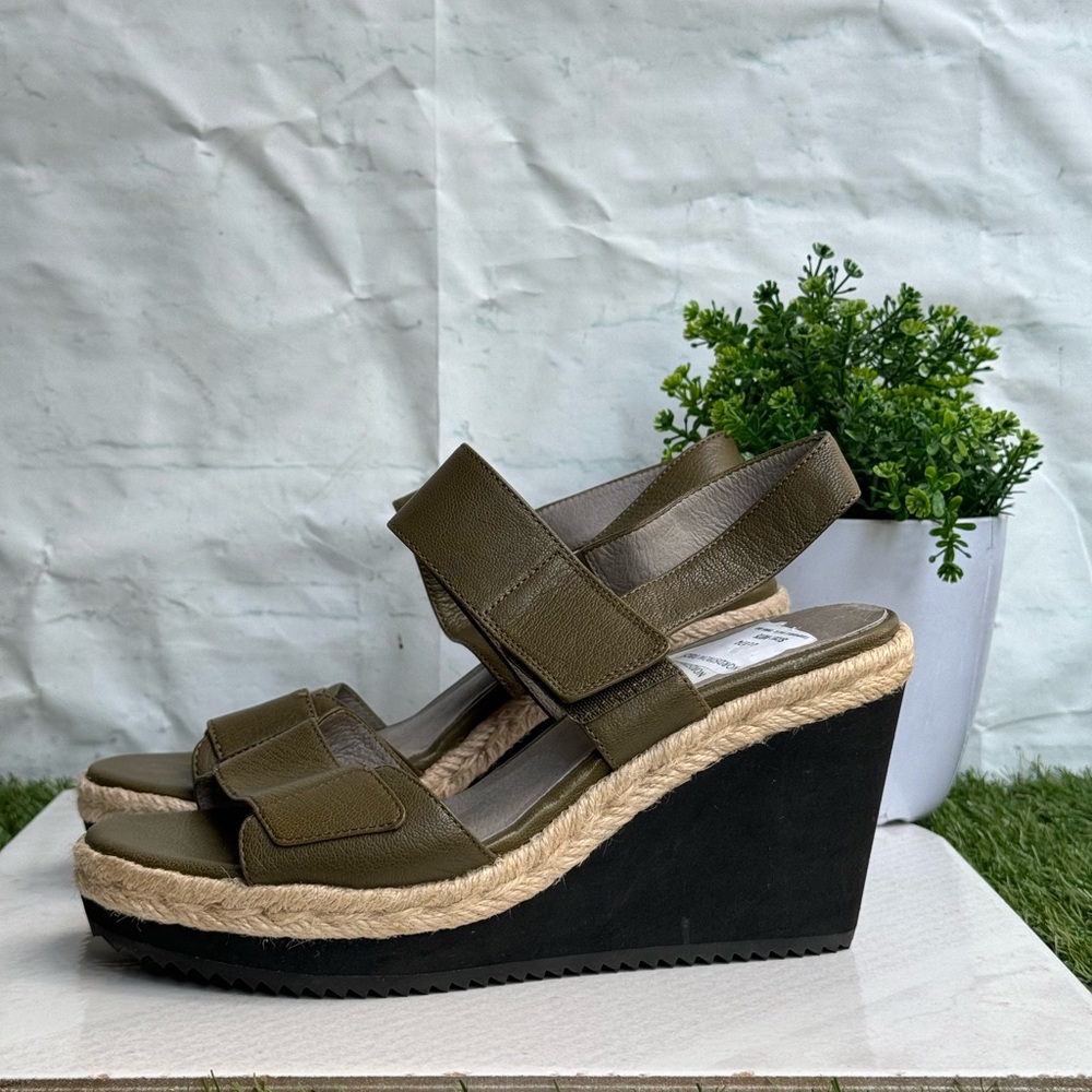 EILEEN FISHER Espadrille wedge Sandals size 7.5 women - Picture 8 of 11